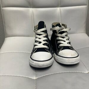 Kids Black High-Top Sneakers